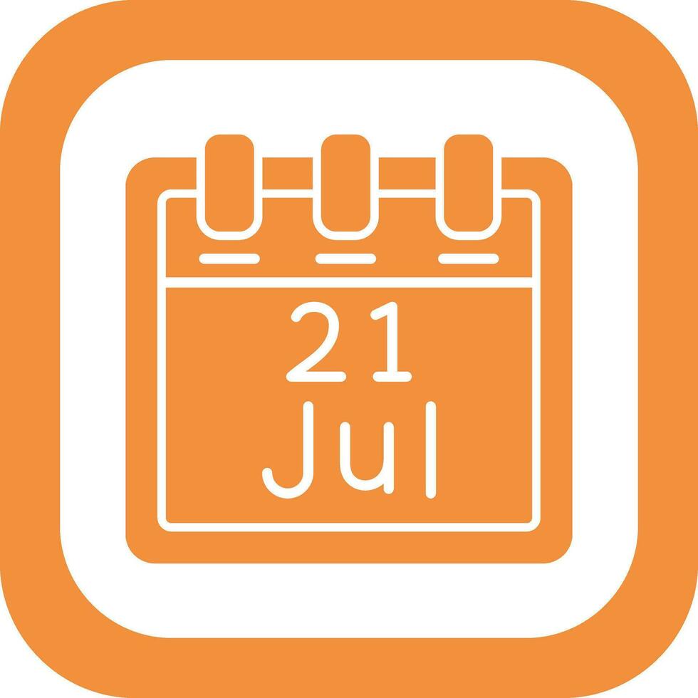 July 21 Vector Icon