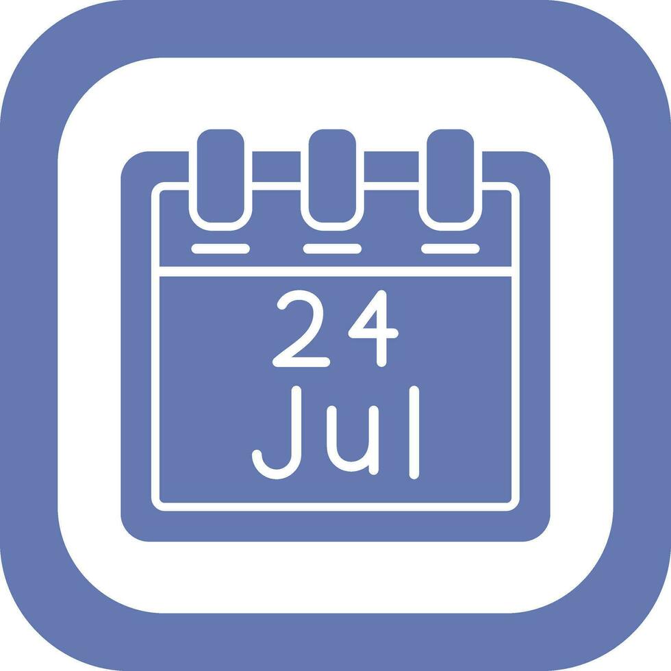 July 24 Vector Icon