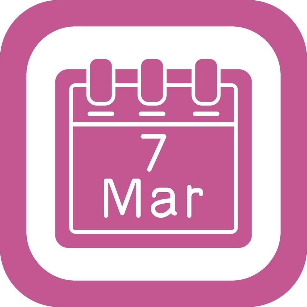 March 7 Vector Icon