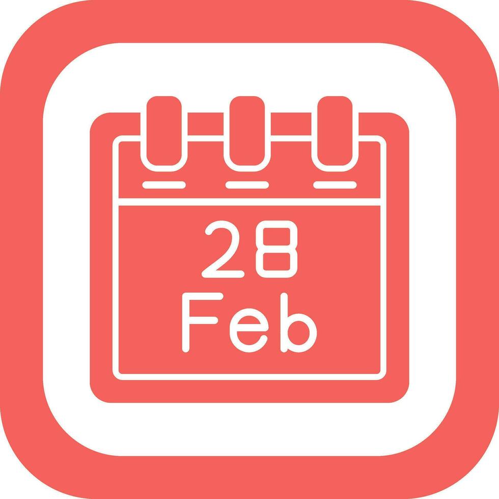 February 28 Vector Icon