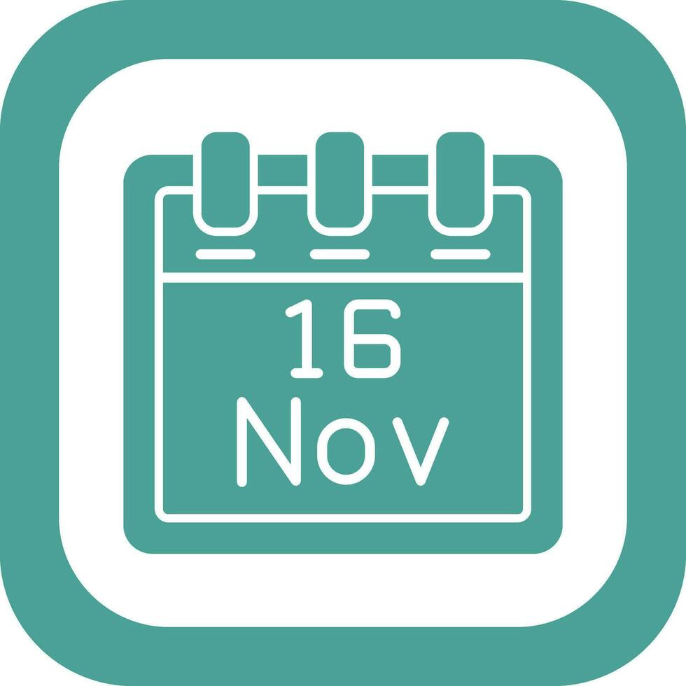 November 16 Vector Icon