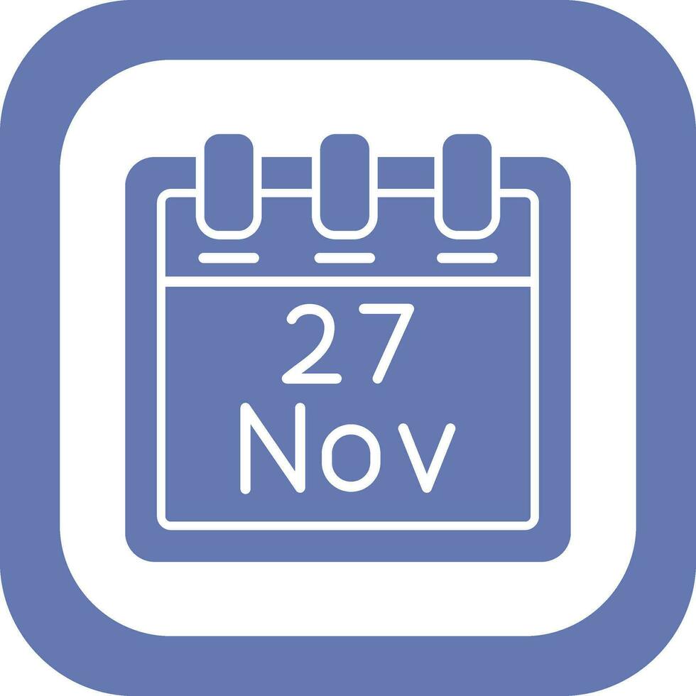 November 27 Vector Icon