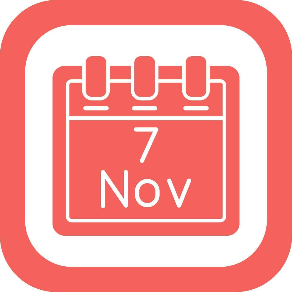 November 7 Vector Icon
