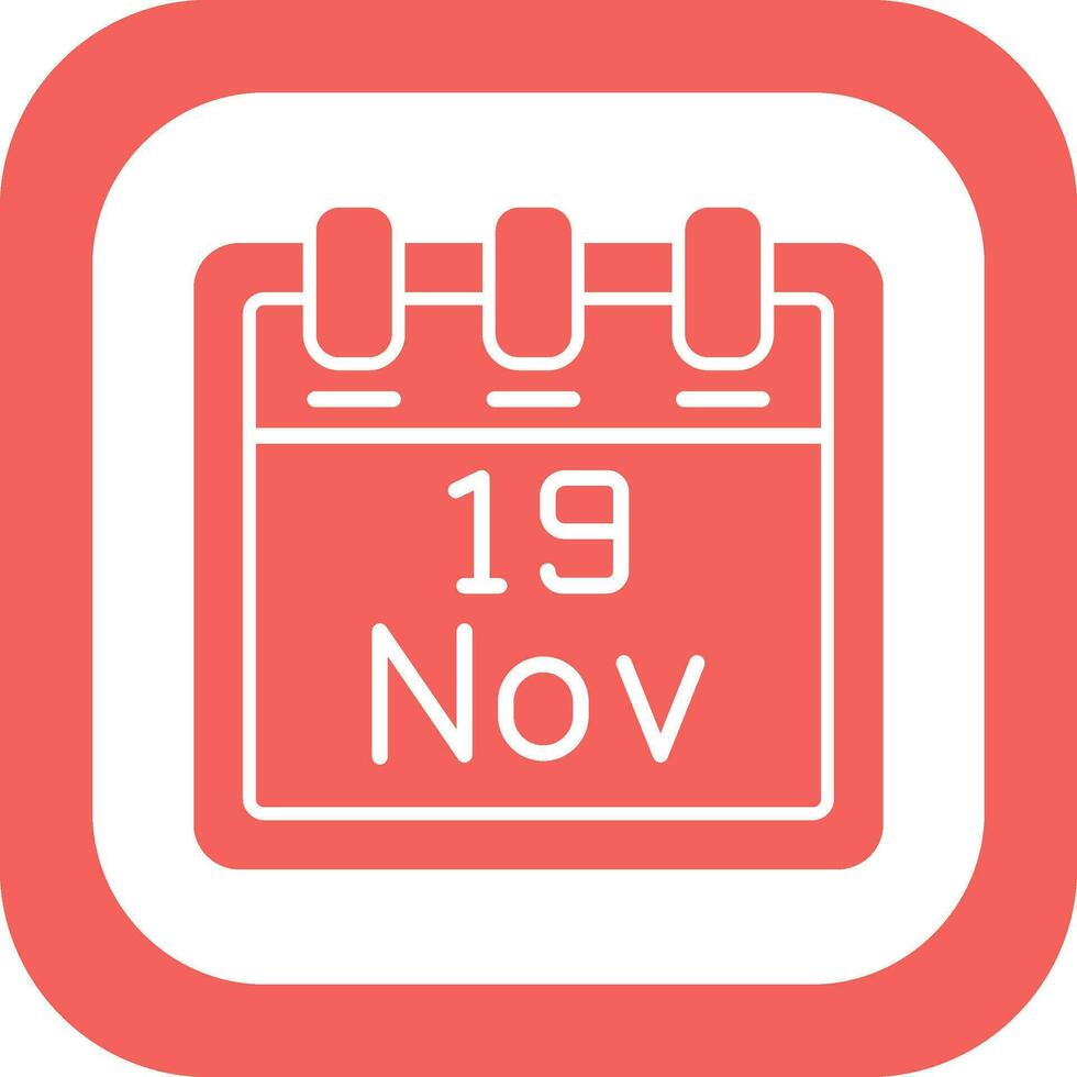 November 19 Vector Icon