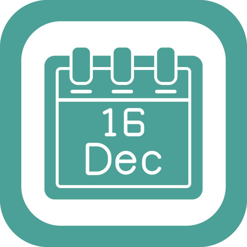 December 16 Vector Icon