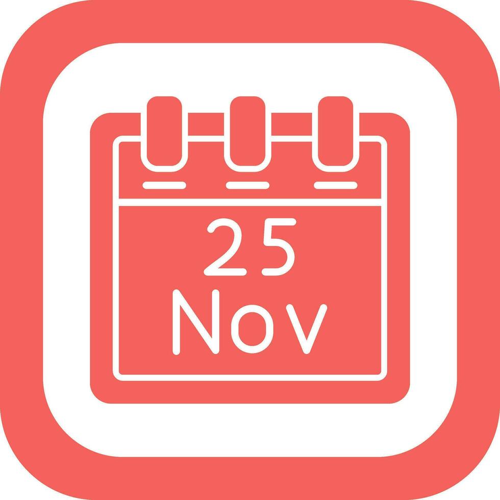 November 25 Vector Icon
