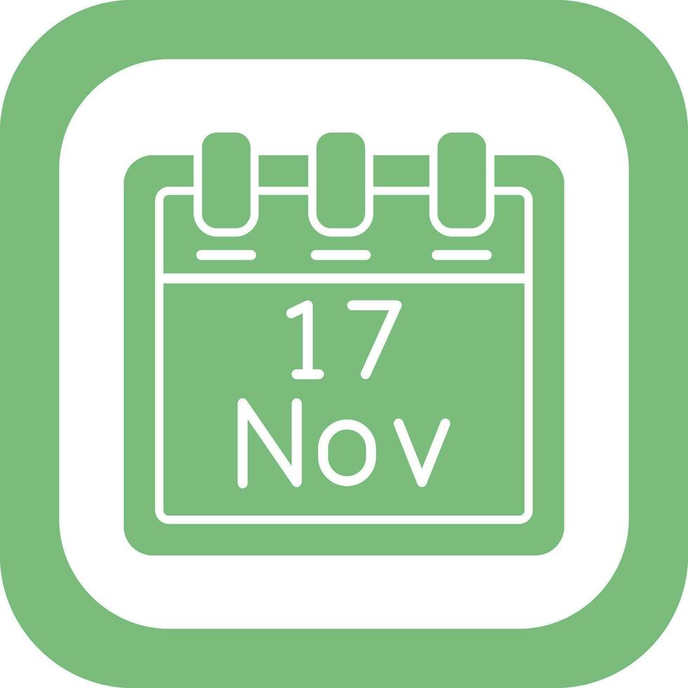 November 17 Vector Icon