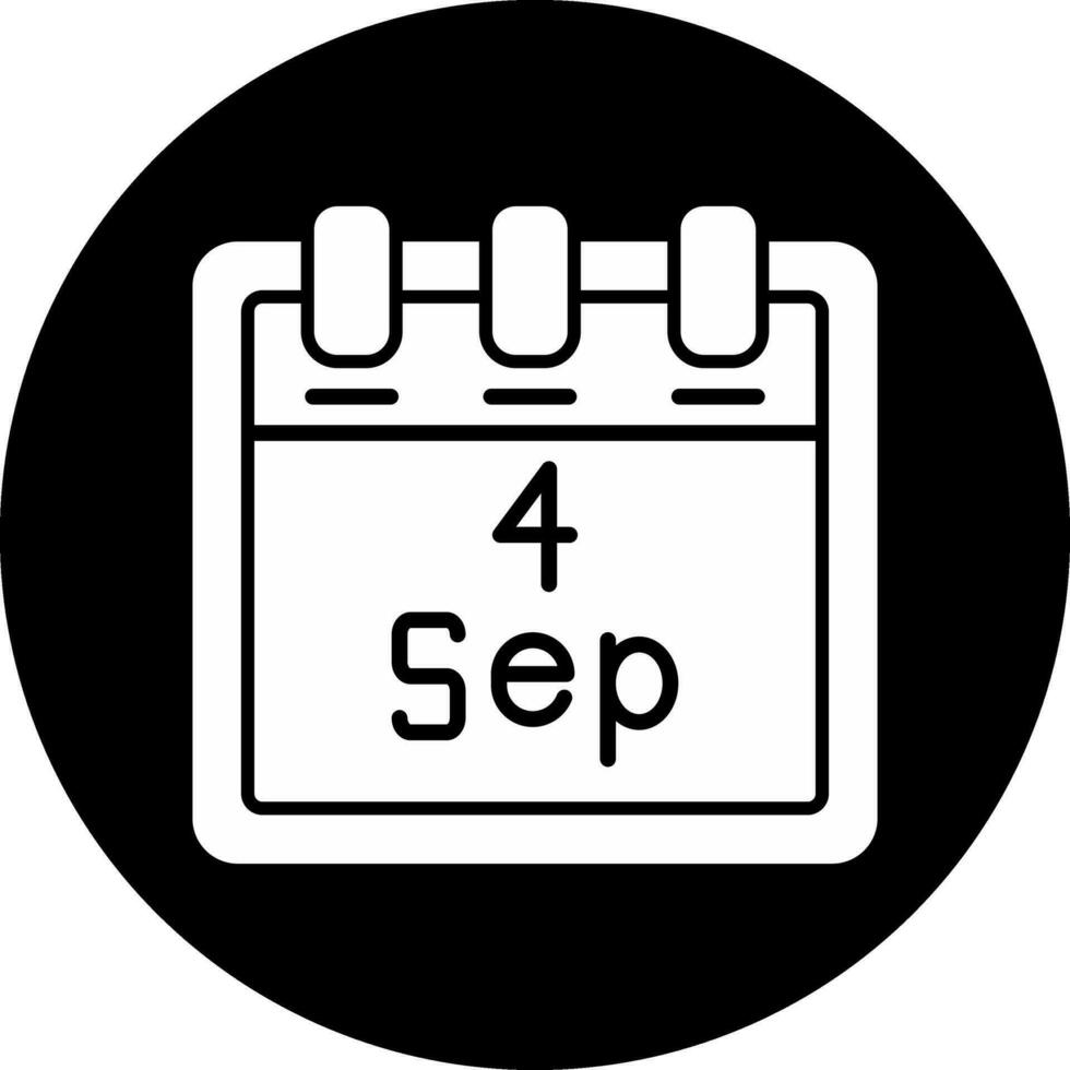 September 4 Vector Icon