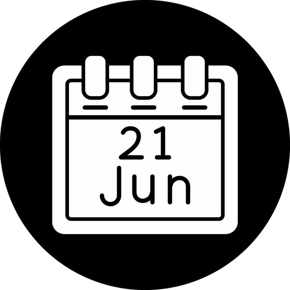 June 21 Vector Icon