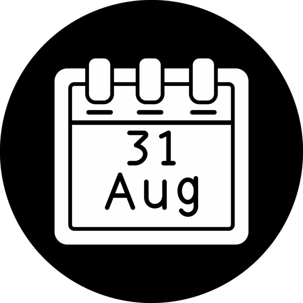 August 31 Vector Icon