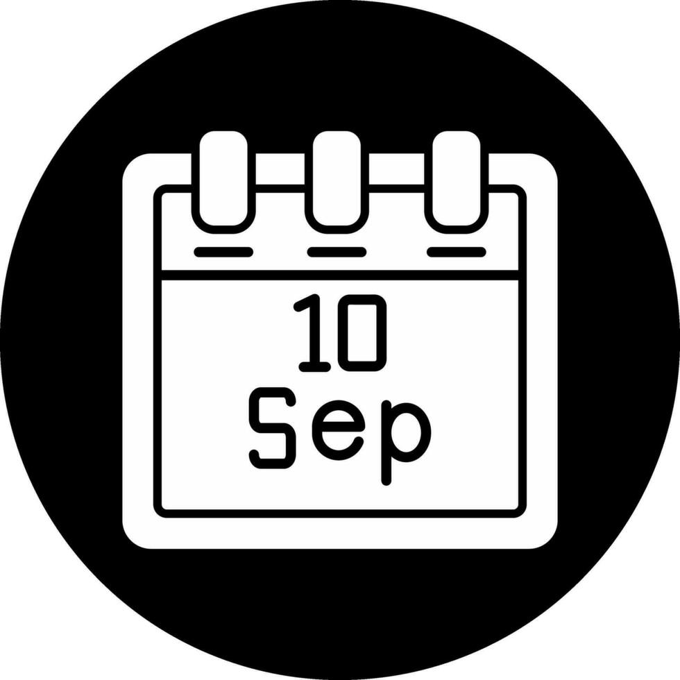 September 10 Vector Icon