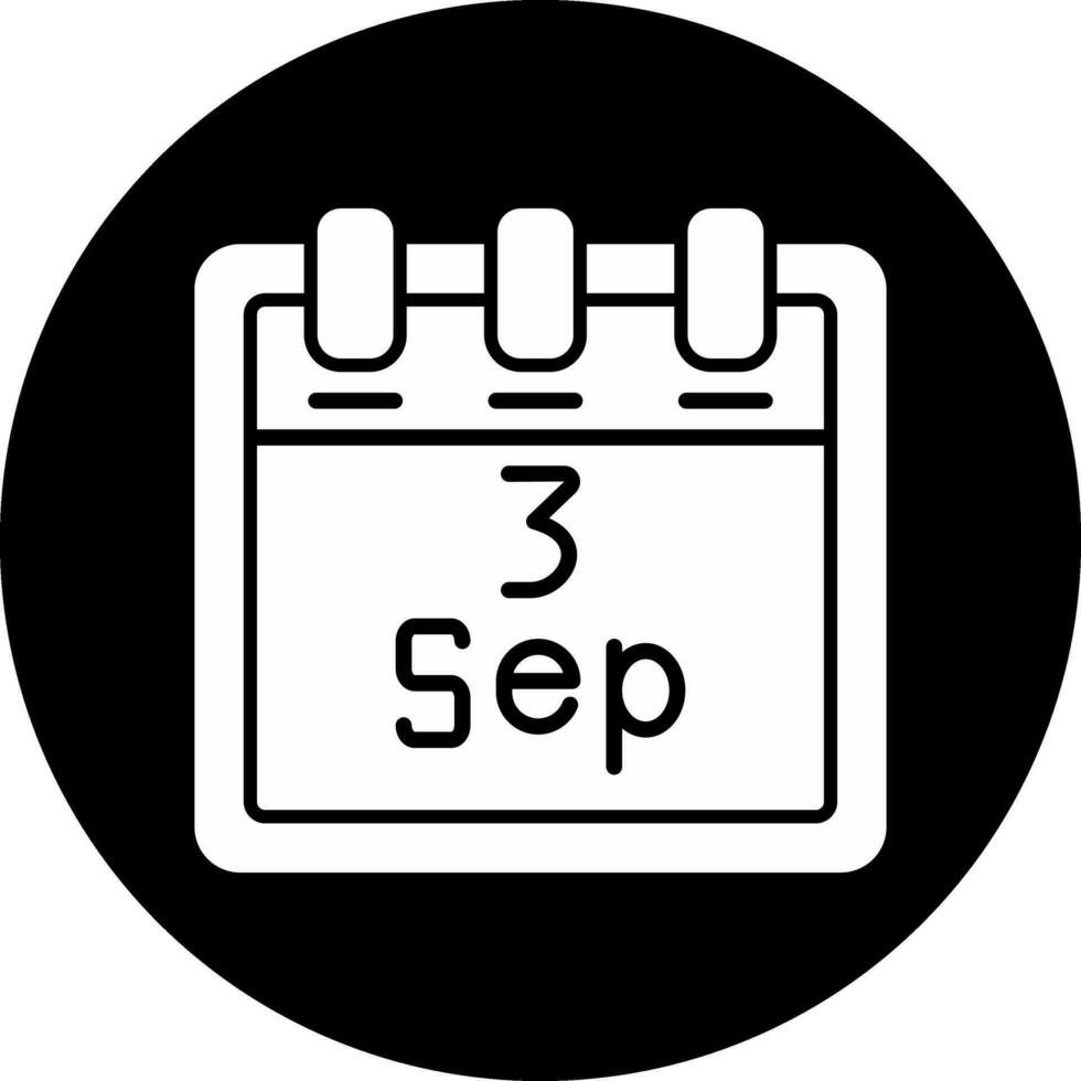 September 3 Vector Icon