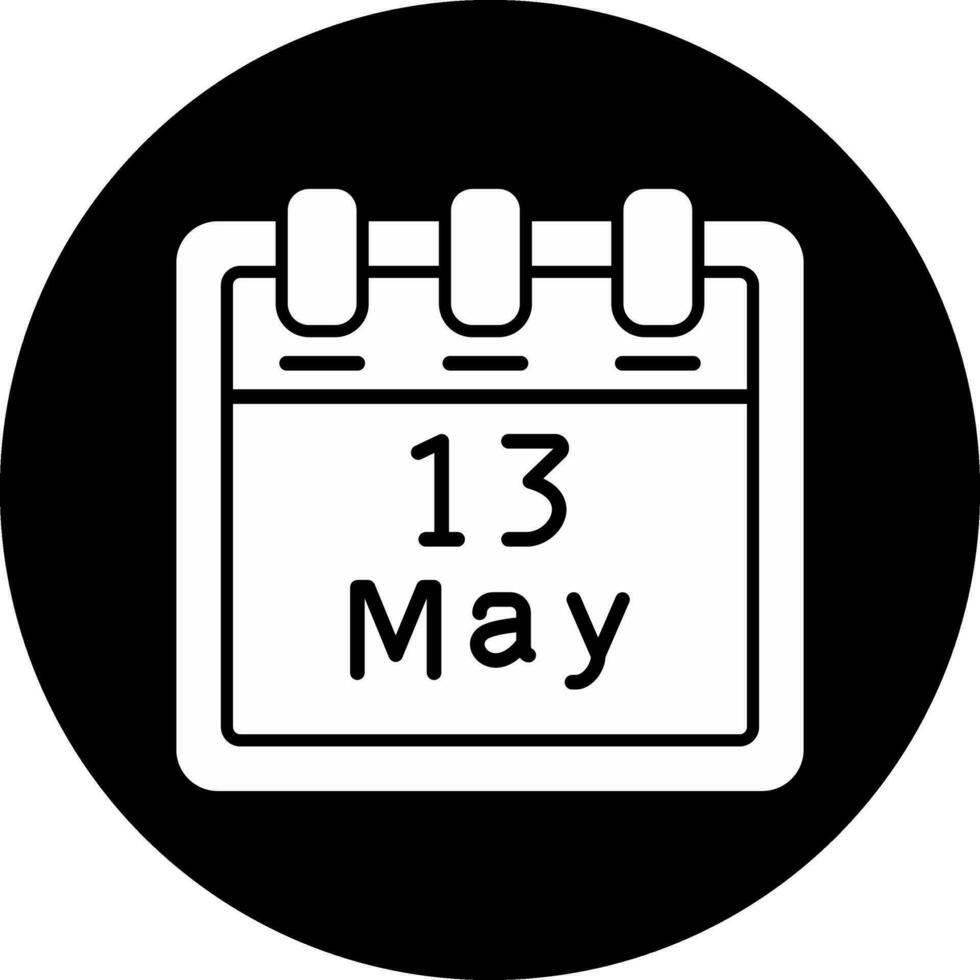 May 13 Vector Icon