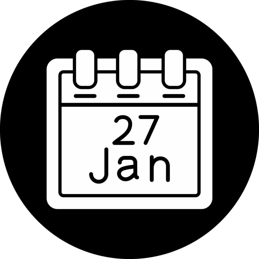 January 27 Vector Icon