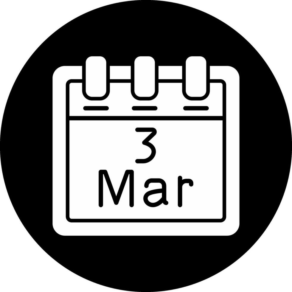 March 3 Vector Icon