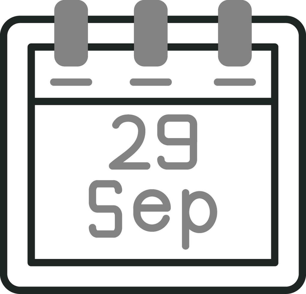 September 29 Vector Icon