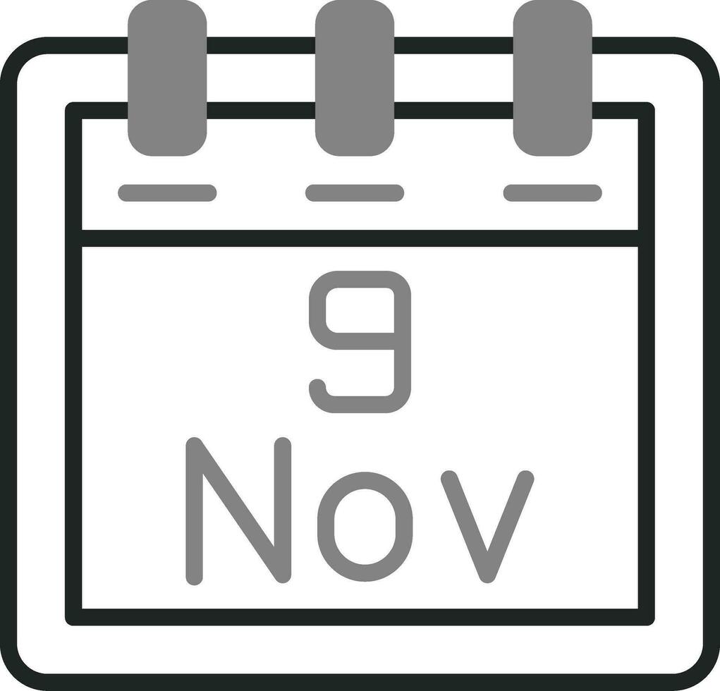 November 9 Vector Icon