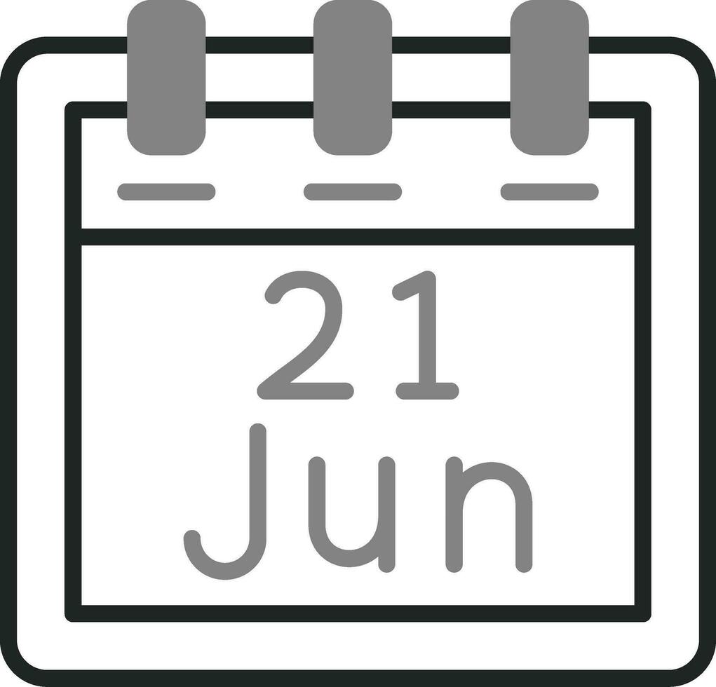 June 21 Vector Icon