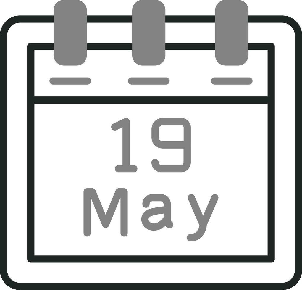 May 19 Vector Icon