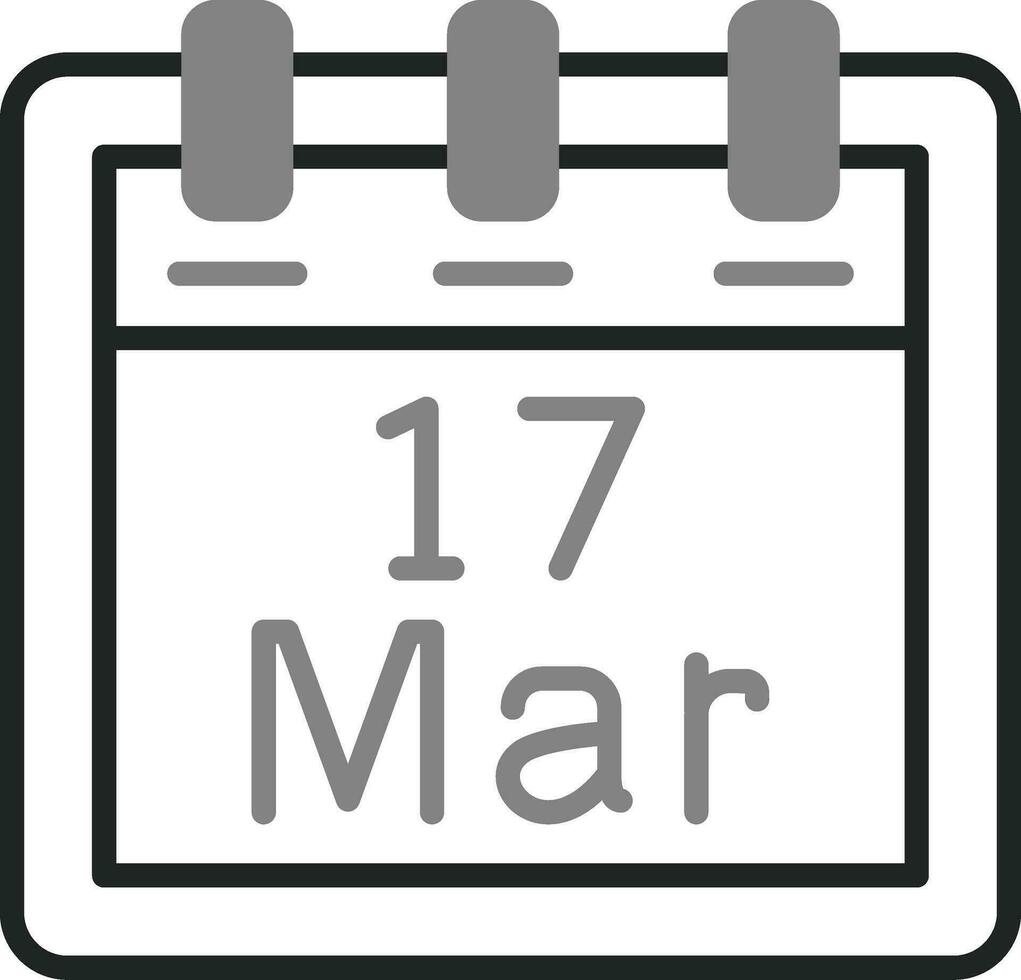 March 17 Vector Icon