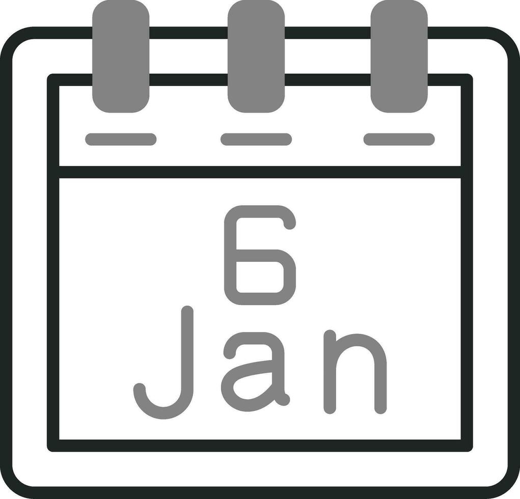 January 6 Vector Icon