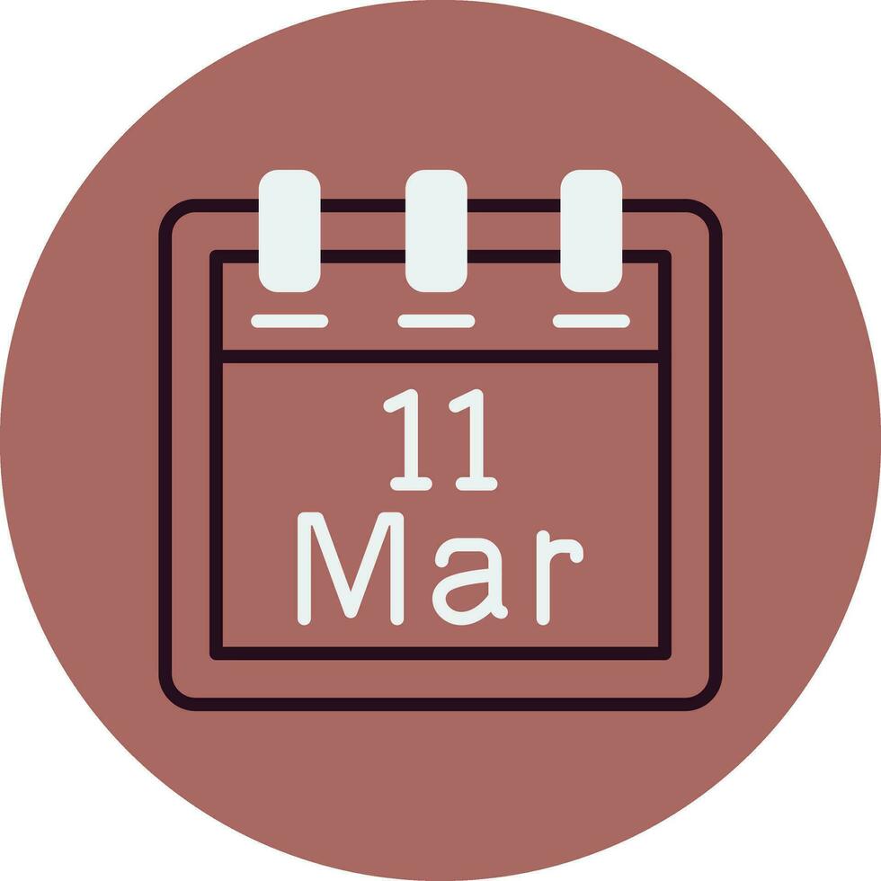 March 11 Vector Icon