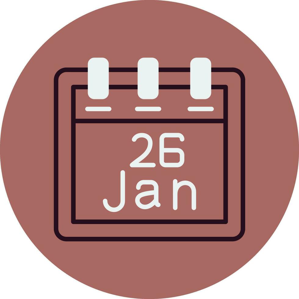 January 26 Vector Icon