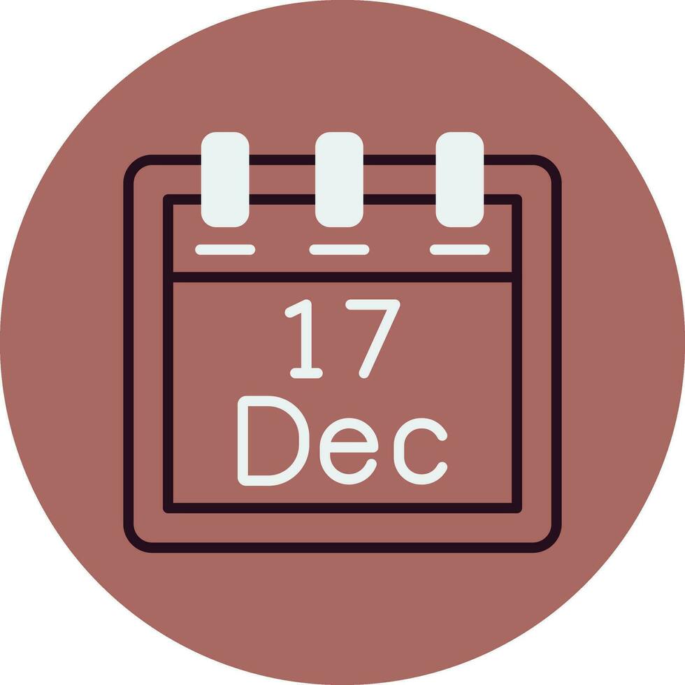 December 17 Vector Icon