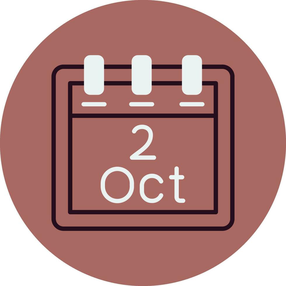 October 2 Vector Icon