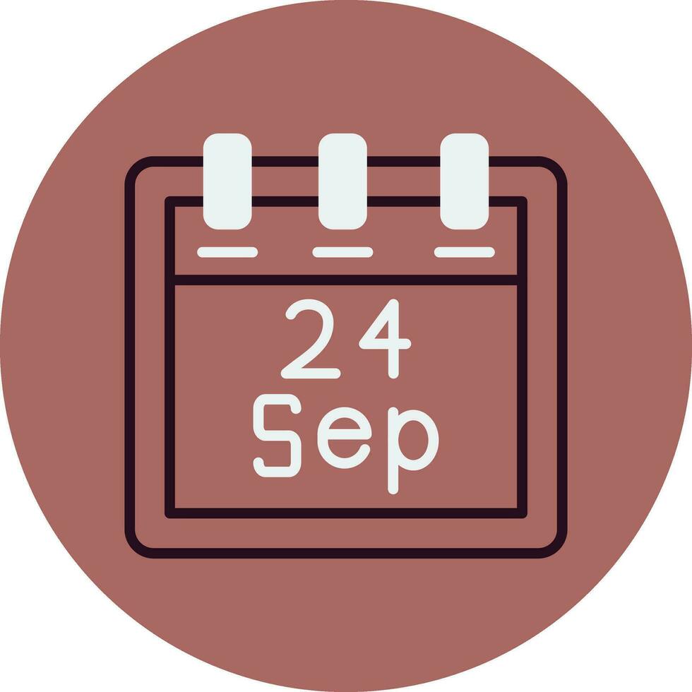 September 24 Vector Icon