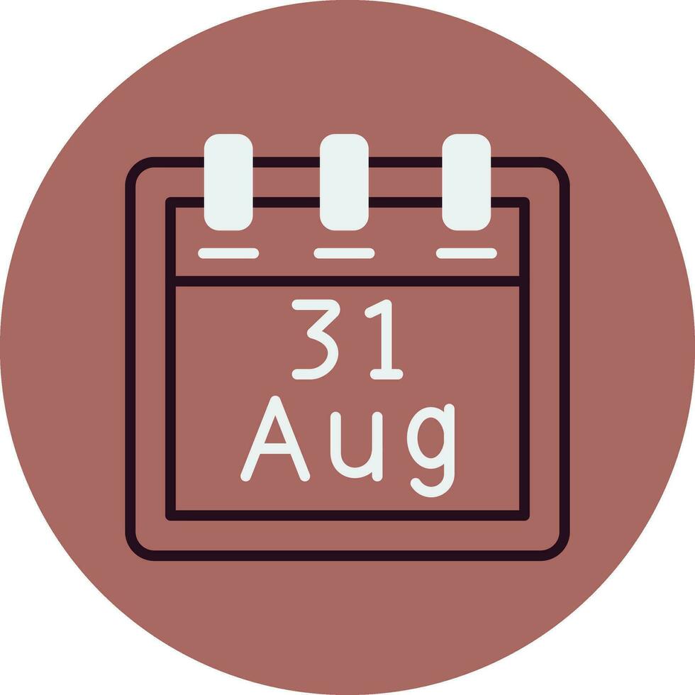 August 31 Vector Icon