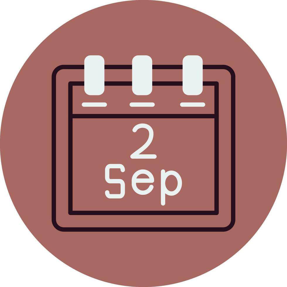 September 2 Vector Icon