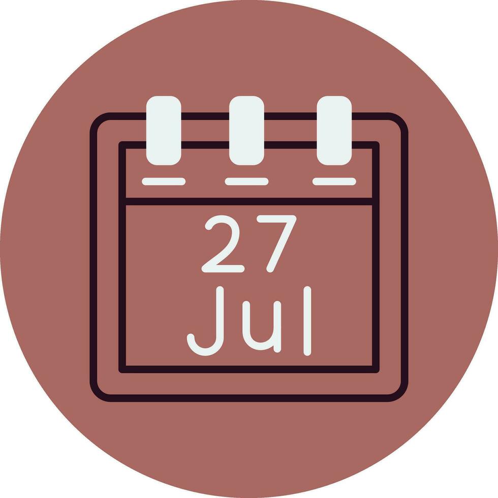 July 27 Vector Icon