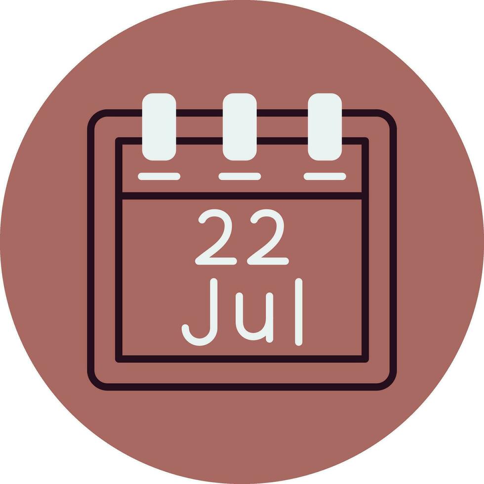 July 22 Vector Icon