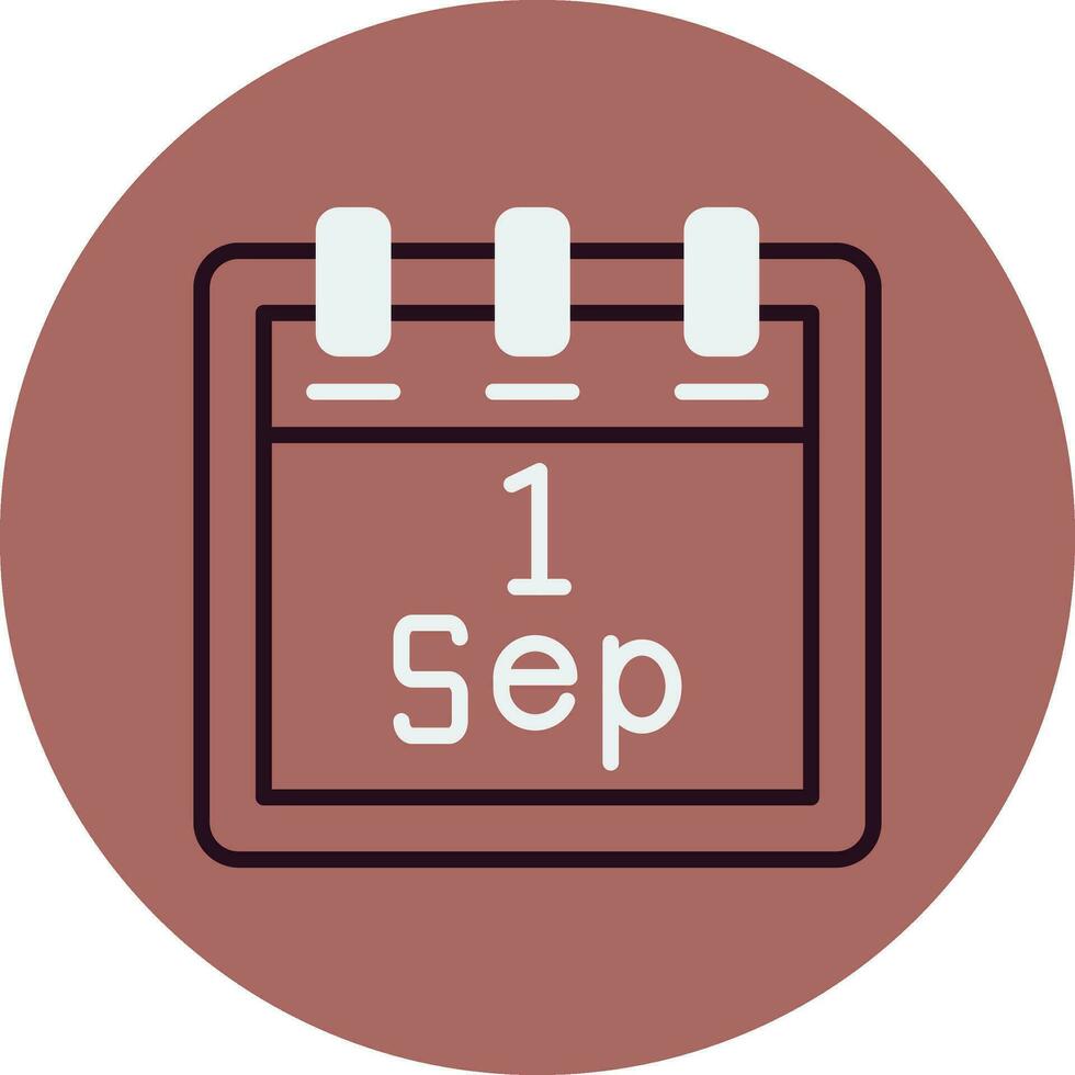 September 1 Vector Icon