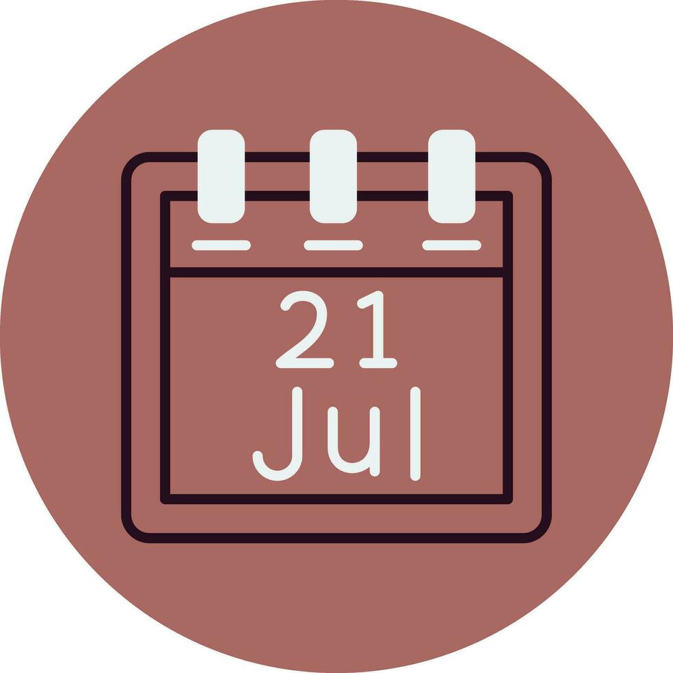 July 21 Vector Icon