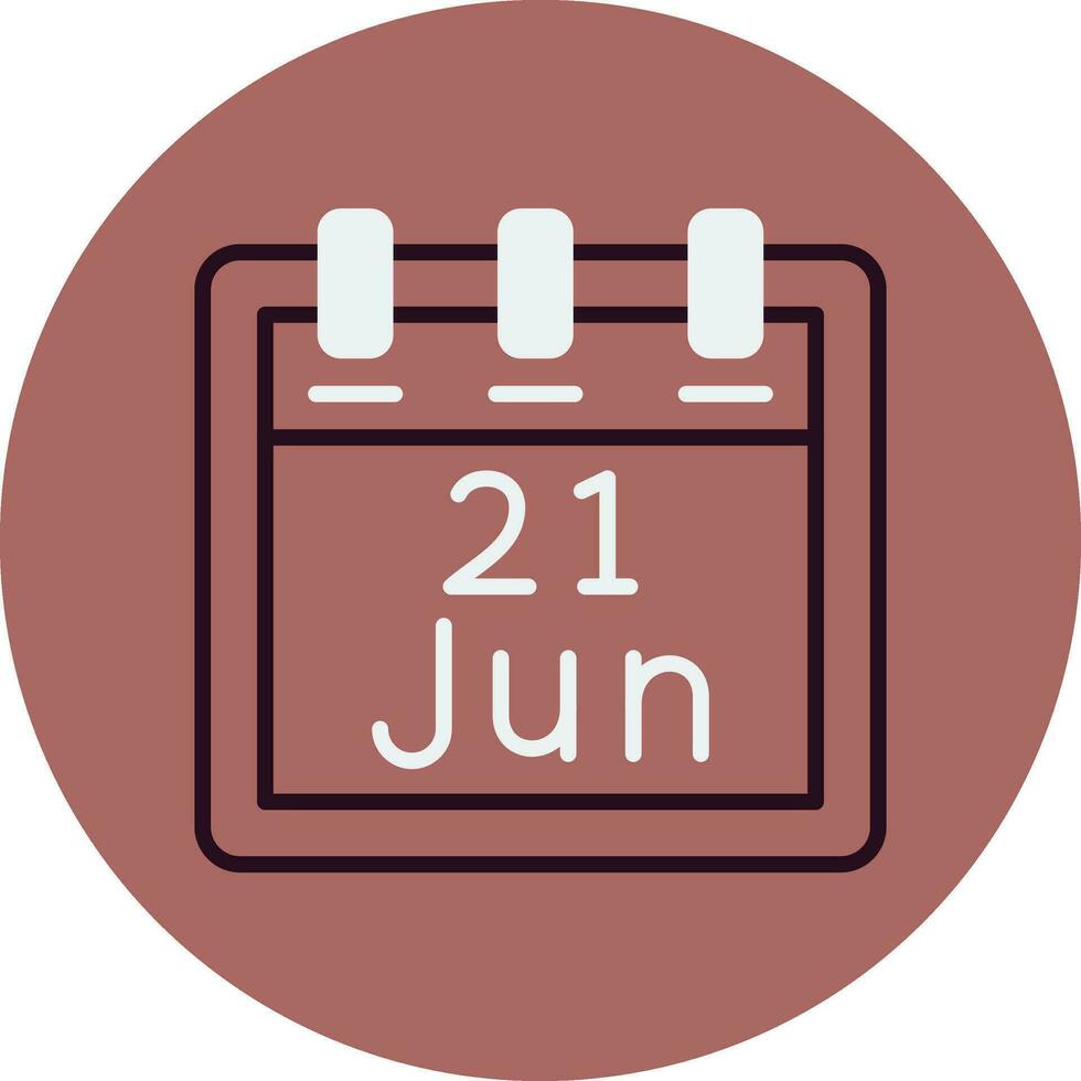 June 21 Vector Icon
