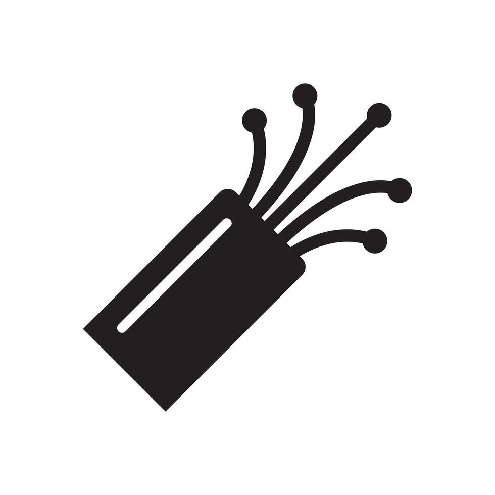 Fiber optic cable icon trendy style illustration on white background. vector