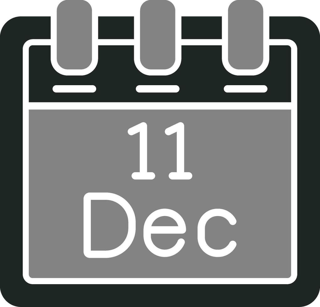 December 11 Vector Icon