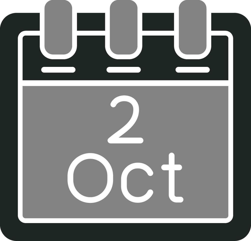 October 2 Vector Icon