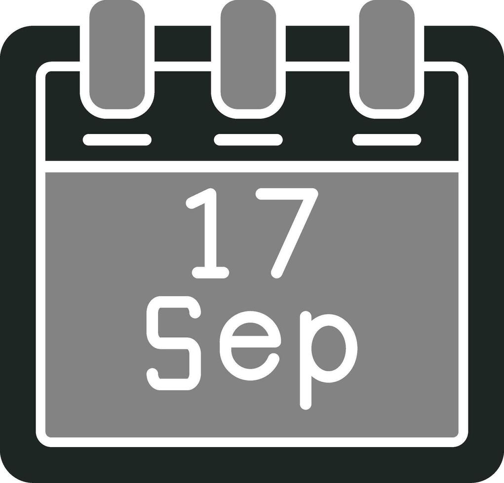 September 17 Vector Icon