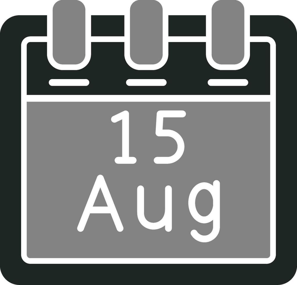 August 15 Vector Icon