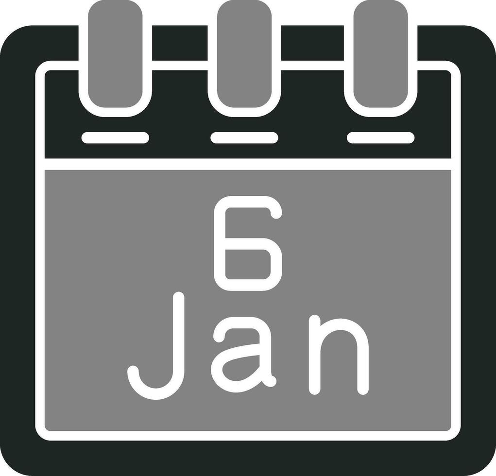 January 6 Vector Icon