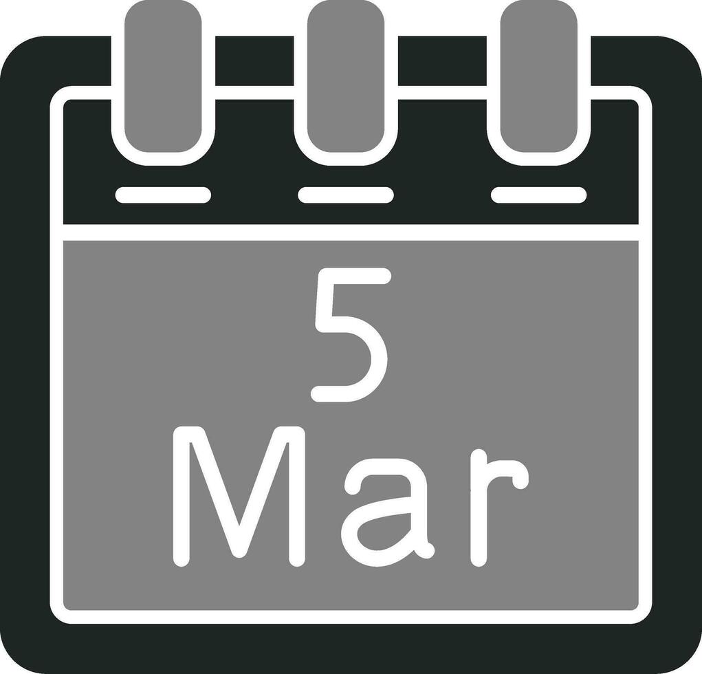 March 5 Vector Icon