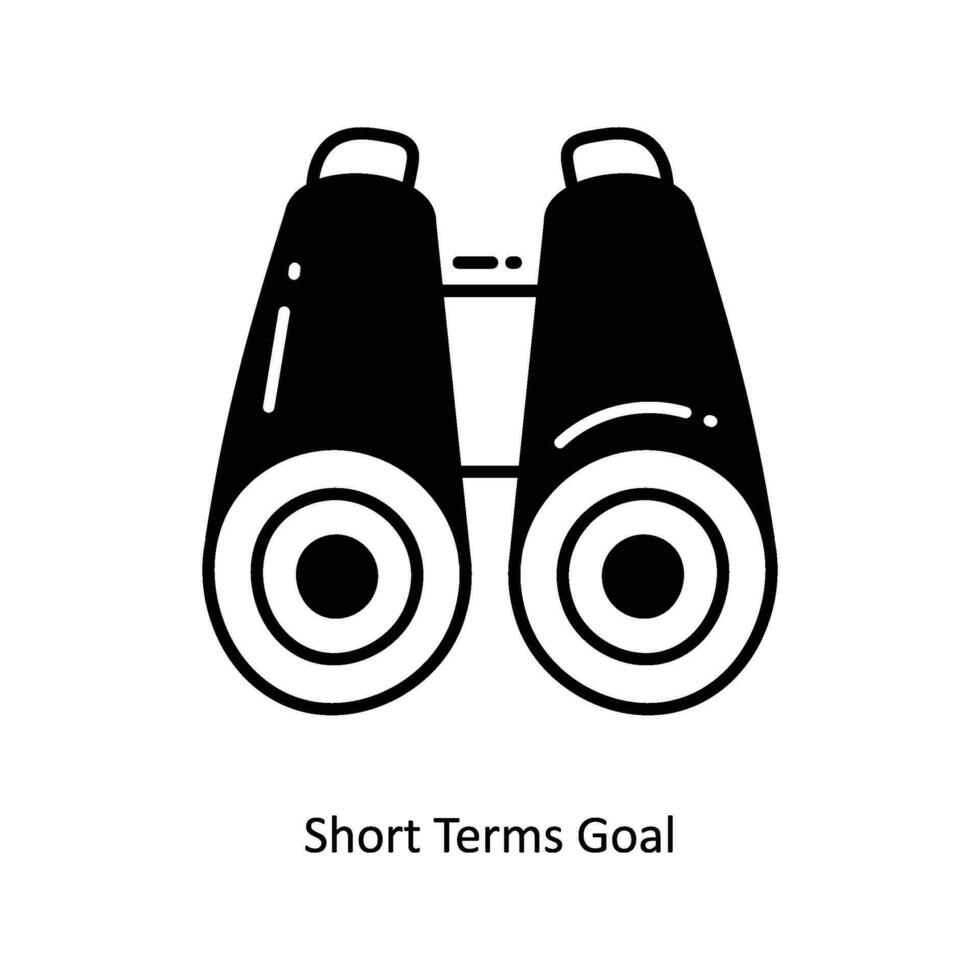 Short Terms Goal doodle Icon Design illustration. Startup Symbol on White background EPS 10 File vector