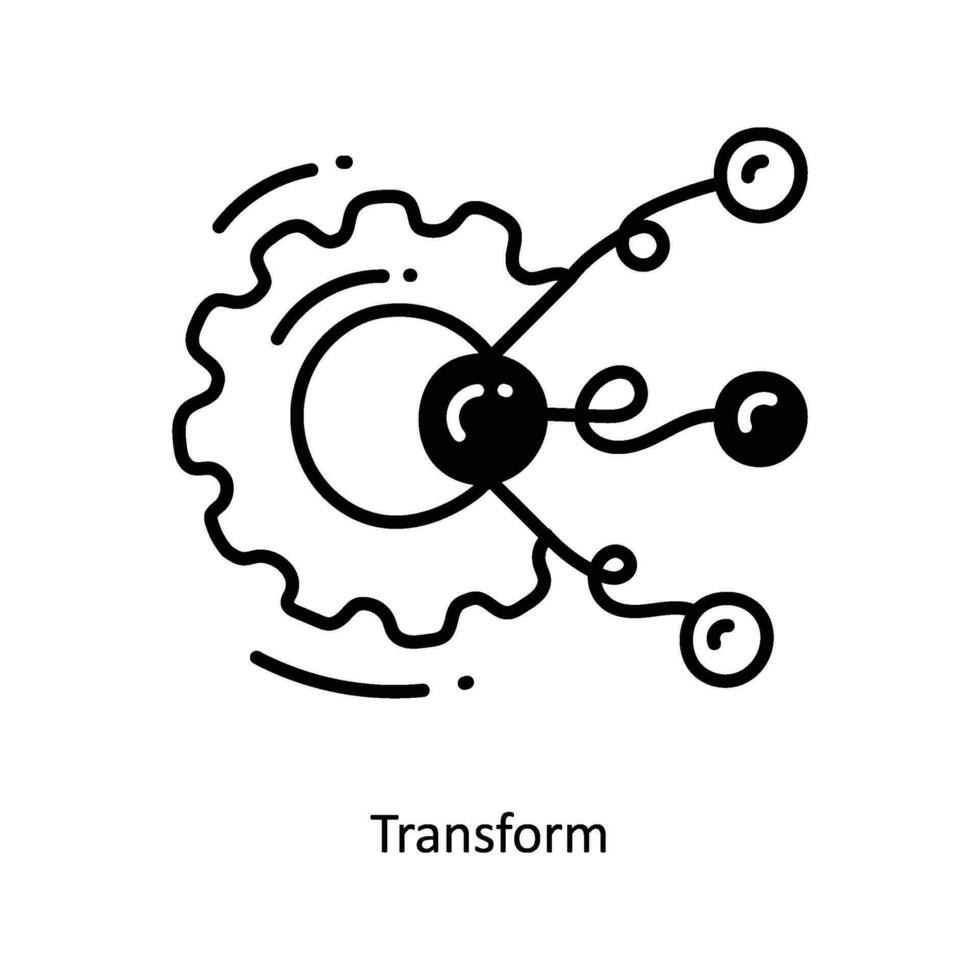 Transform doodle Icon Design illustration. Startup Symbol on White background EPS 10 File vector