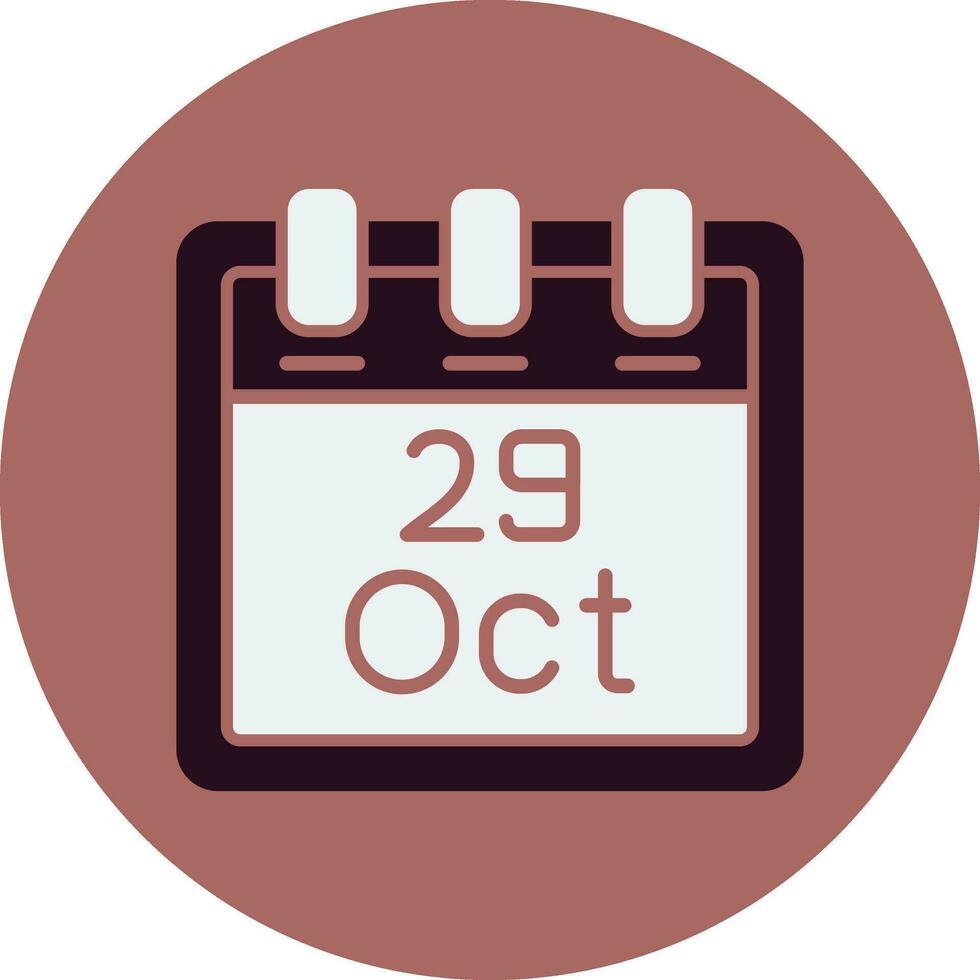 October 29 Vector Icon