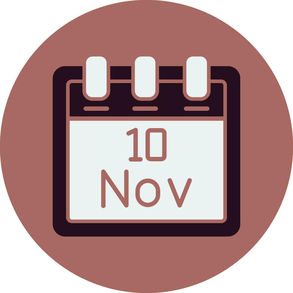 November 10 Vector Icon