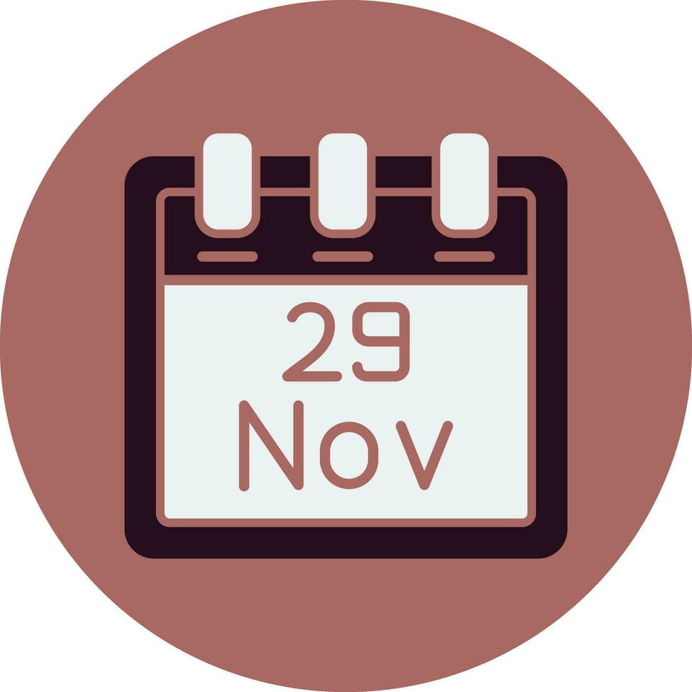 November 29 Vector Icon