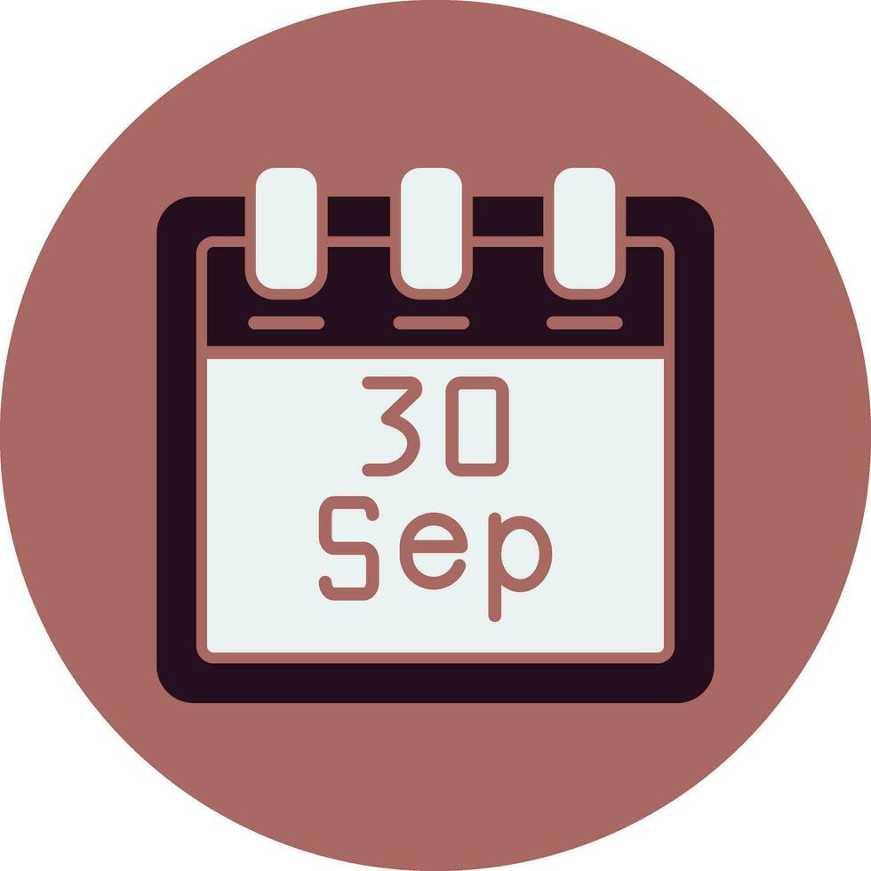 September 30 Vector Icon